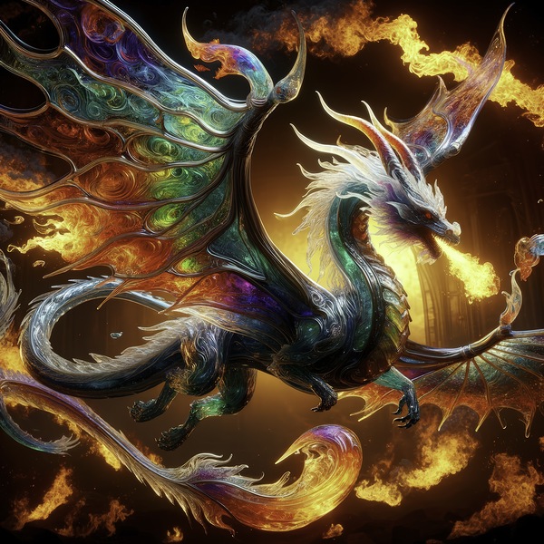 GLASS Fire DRAGON